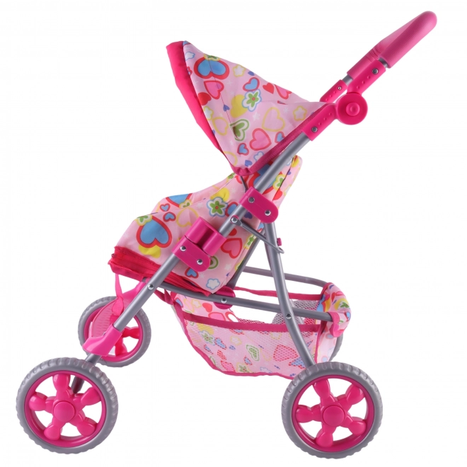Woopie Koninklijke Kinderwagen met Gekleurde Hartjes