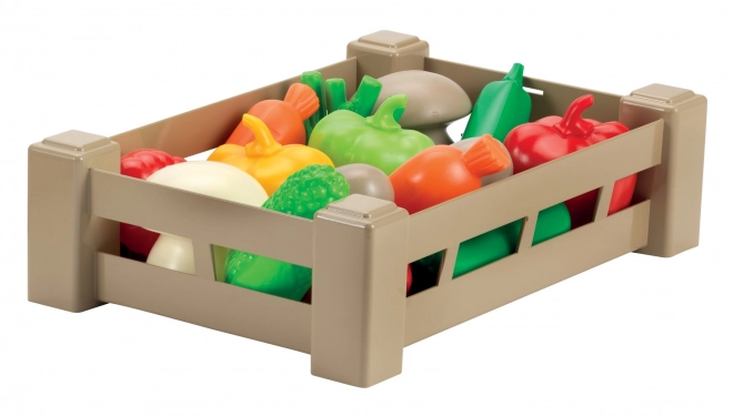 Gekleurde kist voor fruit en groenten