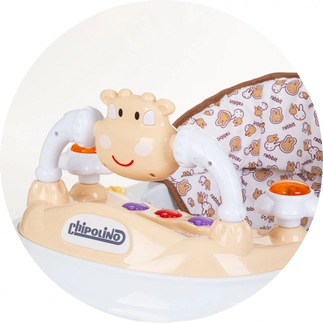 Interactieve loopstoel Little Cow Mocca