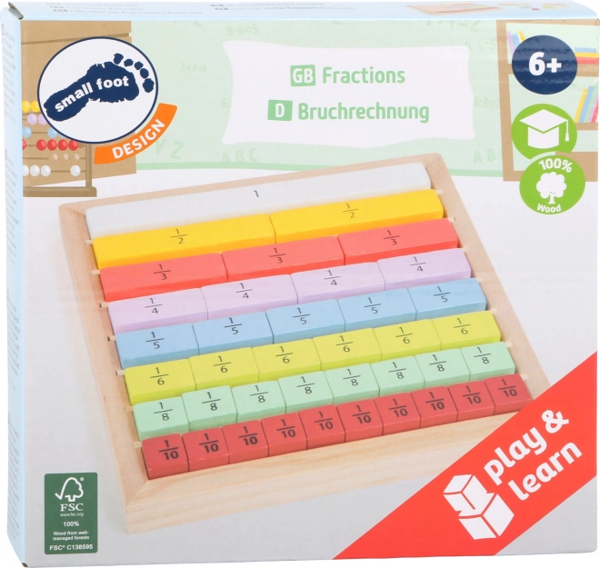 Small Foot Educatieve kleurrijke breukentabel