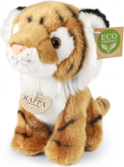 Pluchen tijger ECO-FRIENDLY zittend 18 cm