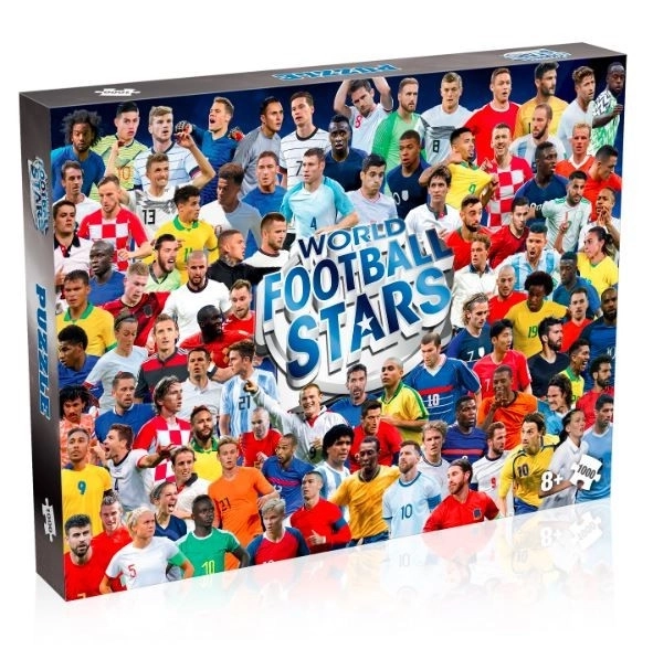 Puzzel 1000 stukken Wereldvoetbalsterren