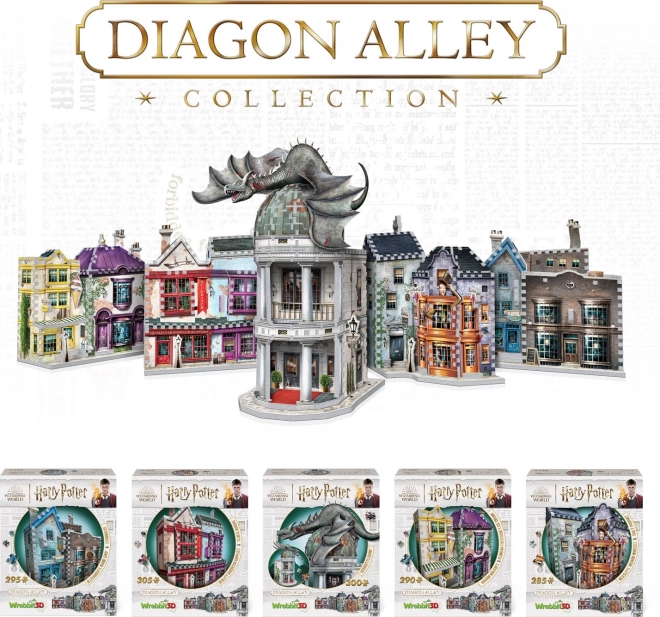 3D-puzzel WREBBIT Harry Potter: Gringott's Bank 300 stukjes