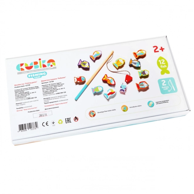 CUBIKA 13739 Rybolov - houten spel 14 delen
