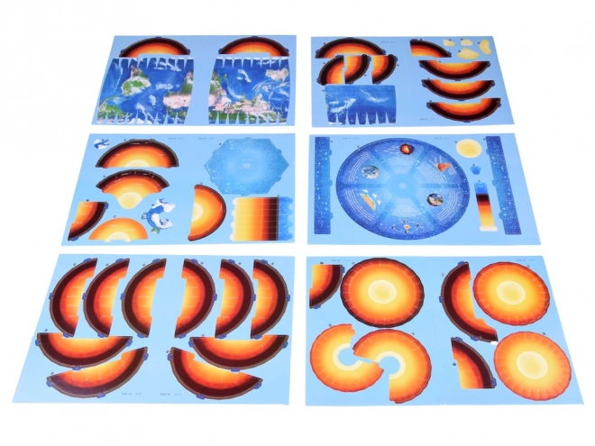 3D puzzel Planeet Aarde - Structuur 50 stukken
