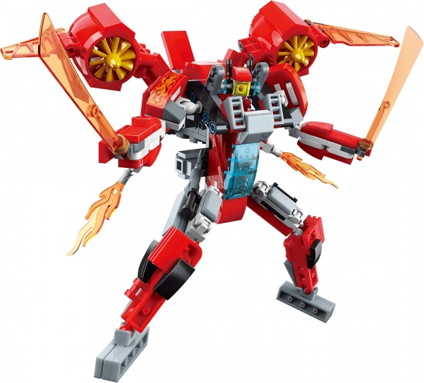 Qman Flame Blade Raider – bouwset robot en straaljager 2-in-1