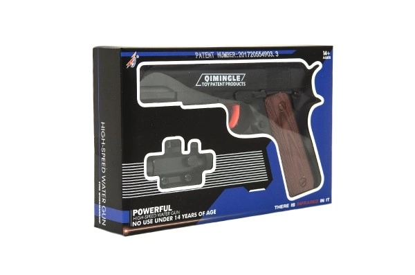 Plastic pistool voor zachte balletjes - 20 cm