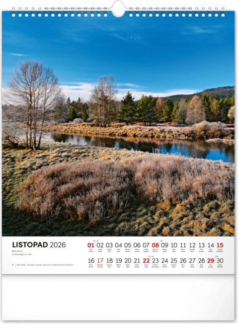 Muurkalender Šumava 2026