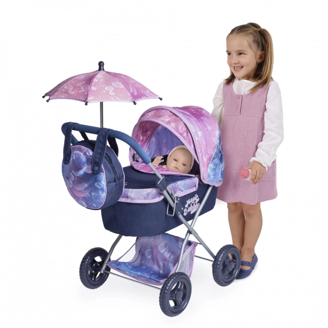 DeCuevas 85076 Opvouwbare poppenwagen met parasol en tas Magic Bubble 2024 - 60 cm