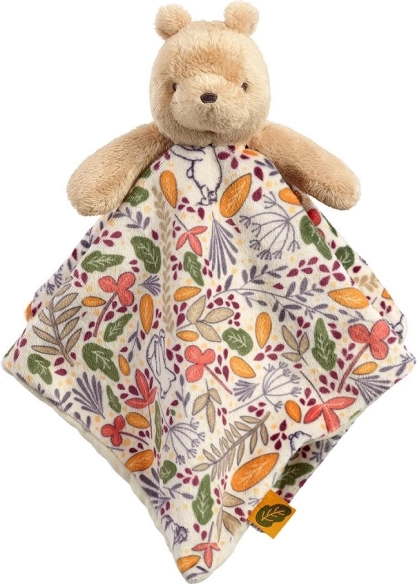 Pluchen knuffeldoekje WINNIE DE POEH met patroonstof