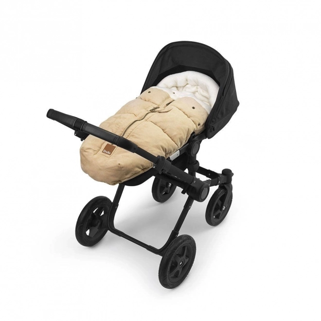 Elodie Details - Slaapzak voor de kinderwagen - Aviator Zwart – Beige/grijs || Alcantara