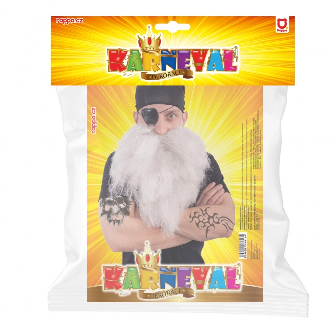 Piratenbaard met hoofddoek en ooglapje