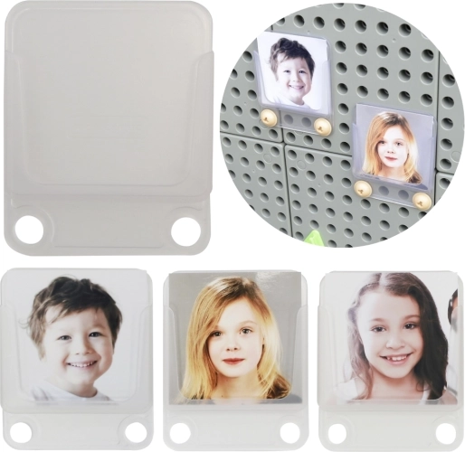 Masterkidz transparante hoesjes voor foto’s en kaarten, set van 6 stuks