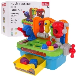 Interactieve kindermonteerbank met gereedschappen