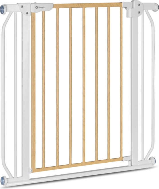 Veiligheidshek Lionelo Truus Slim – wit en natuurlijk hout