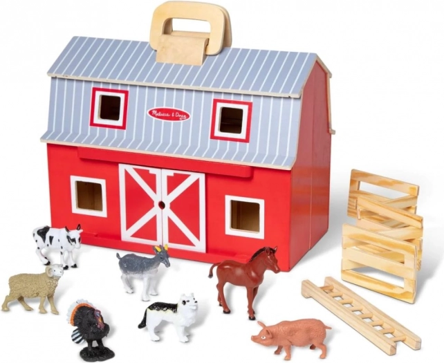 Grote stal met dieren
