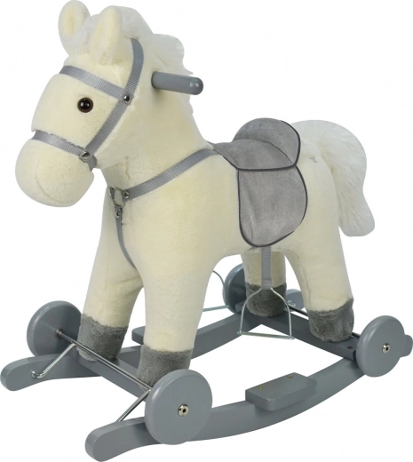 Schommelpaard op wieltjes Chipolino - wit
