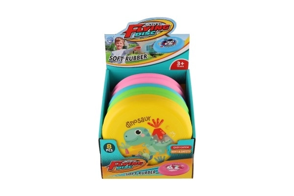 Vliegende/gooiende schijf rubber 18cm