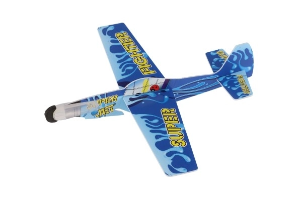 Gooi vliegtuig van schuim 18cm mix soorten in zak