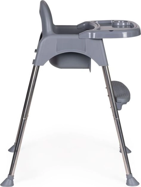 ECOTOYS Eetstoeltje 2in1 grijs