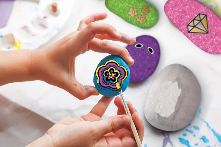 Gladde stenen en precieze tools