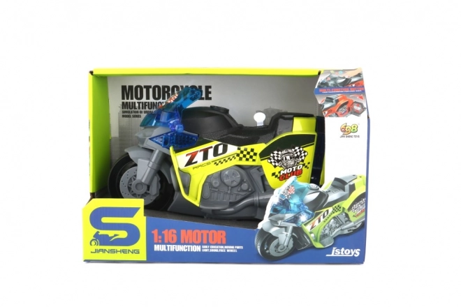 Speelgoedmotor met realistische effecten