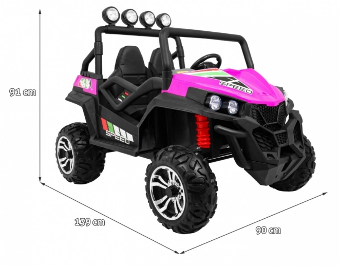 Kinderterreinwagen Grand Buggy 4x4 Roze met afstandsbediening