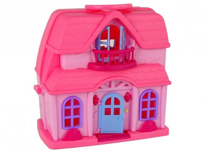 Villa Set met Verlichting Plastic Roze