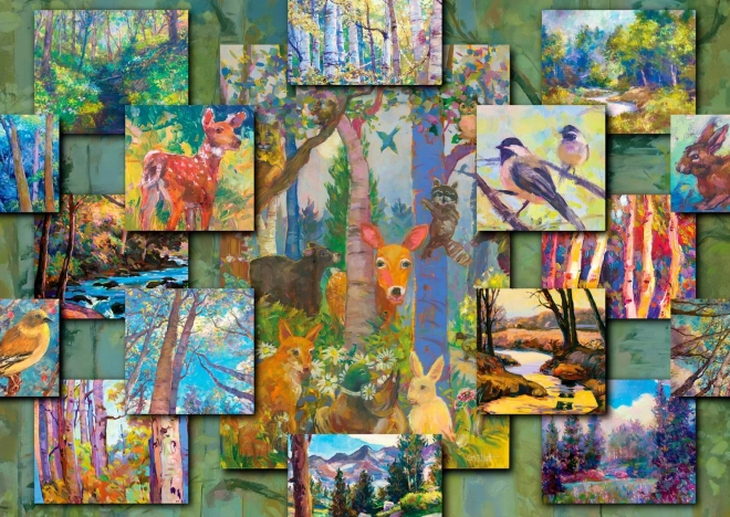 Puzzel Boscollage 1000 stukjes