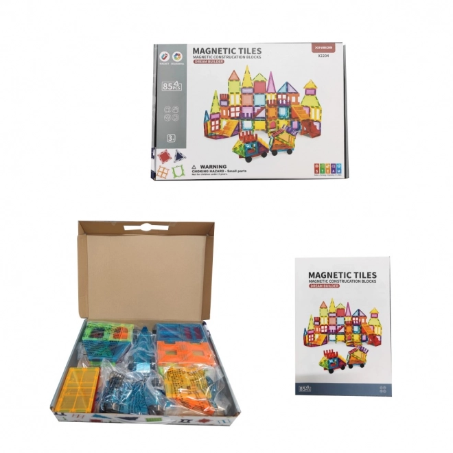 Magnetische bouwset voor kinderen 85 stuks