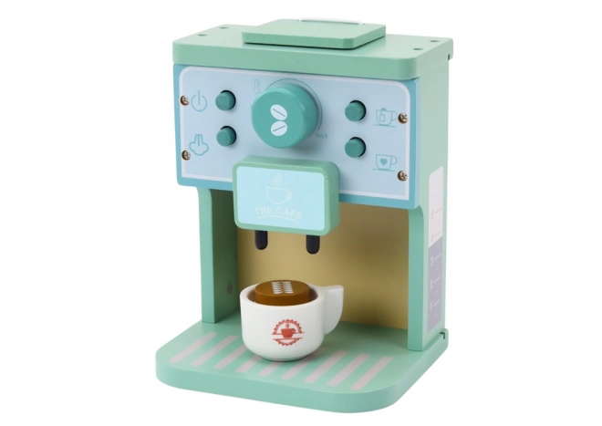 Houten kinderkoffiemachine