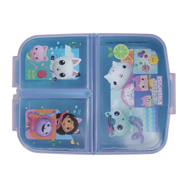 Lunchbox voor kinderen STOR 21220 3 compartimenten Gabby's Poppenhuis (paars)