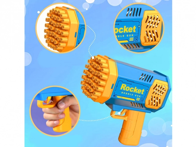 Zeepbellenpistool set licht + vloeistof voor kinderen ZA4976