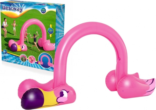 Opblaasbare waterfontein flamingo BESTWAY