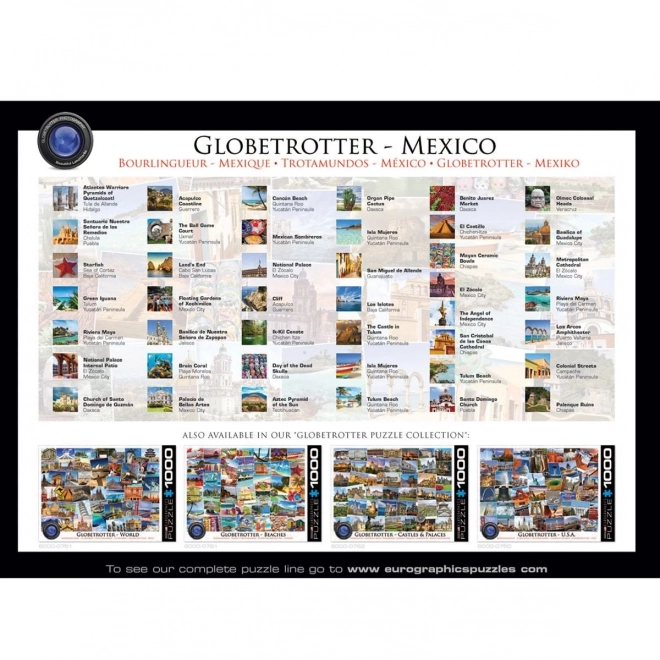 EUROGRAPHICS Puzzel Wereldreiziger - Mexico 1000 stukjes