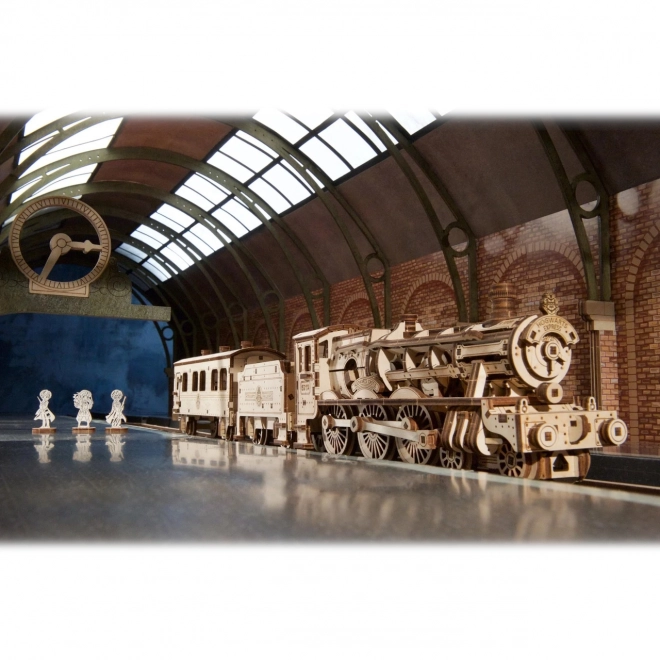 Ugears 3D houten mechanische puzzel Harry Potter Zweinstein Express