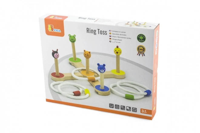 VIGA houten spel ringen gooien op dieren
