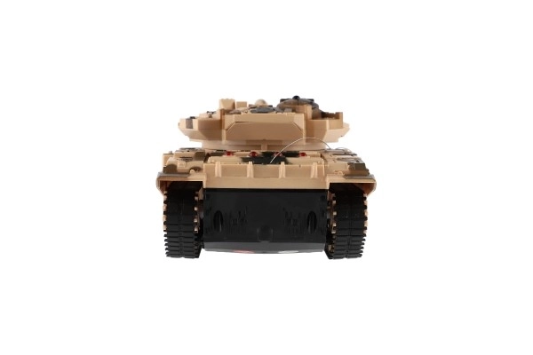 Op afstand bestuurbare tank met oplaadbare set en geluidseffecten