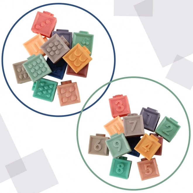 Kleurrijke educatieve zachte puzzel met ballen