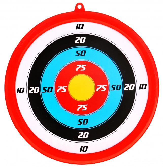 Boog voor kinderen (6+) Sportset 7 st. + Schijf + 4 pijlen + Koker + Richtvizier