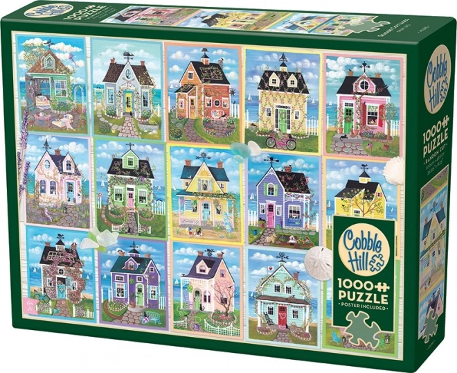 Puzzel Huizen aan Zee COBBLE HILL 1000 stukjes