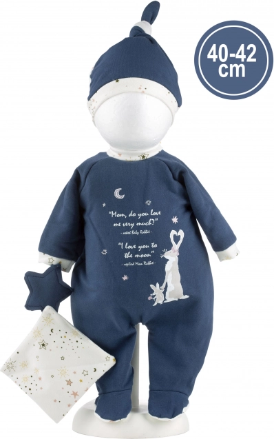 Kledingset voor babypop NEW BORN 40–42 cm met accessoires