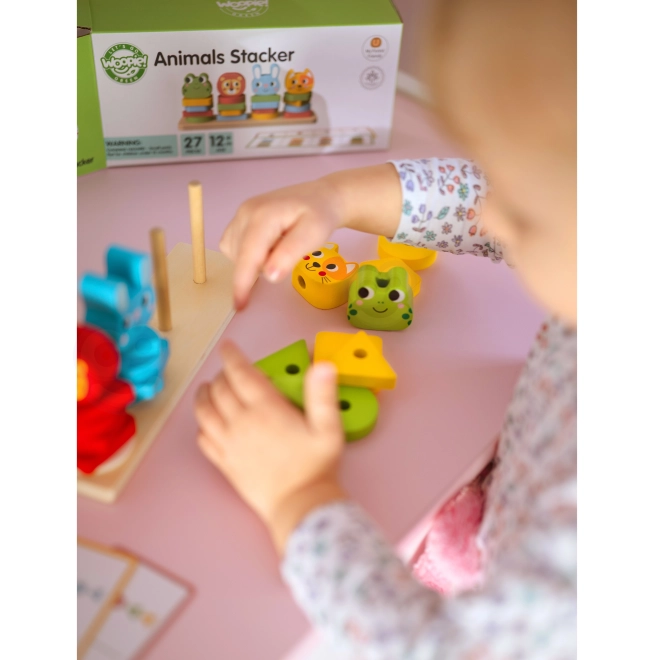 Montessori stapeldierpiramide 27 stuks FSC