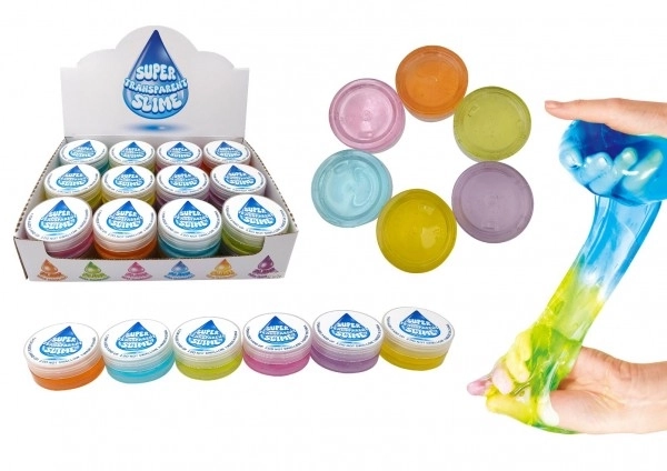 Super transparante slijm mix kleuren 7 cm