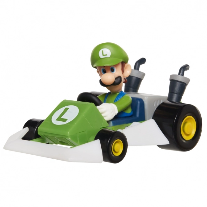 Super Mario miniautootje met figuur