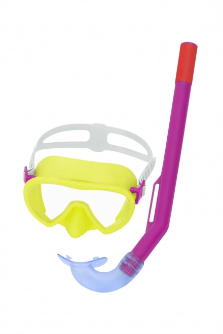 Bestway duikmasker met snorkel voor kinderen 3+ – Geel