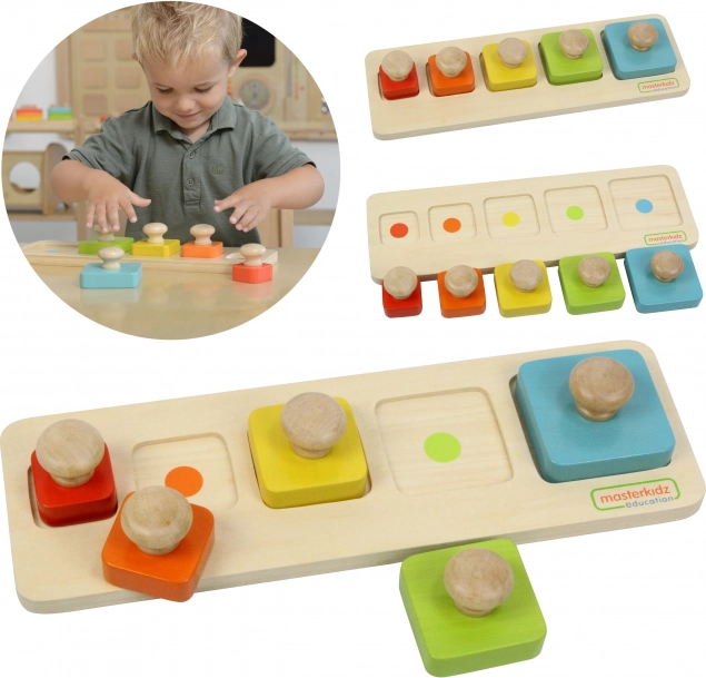 Montessori voorbeeld van grootte en kleur Masterkidz
