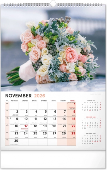 Wandkalender Bloemen 2026
