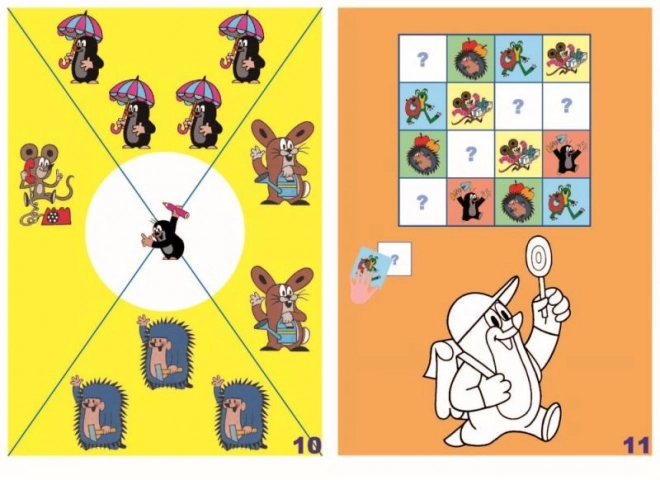 Kleurboek A4 boek Krtkův schrift en stickers