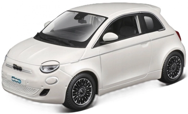 Bburago Fiat 500e 2023 wit modelautootje